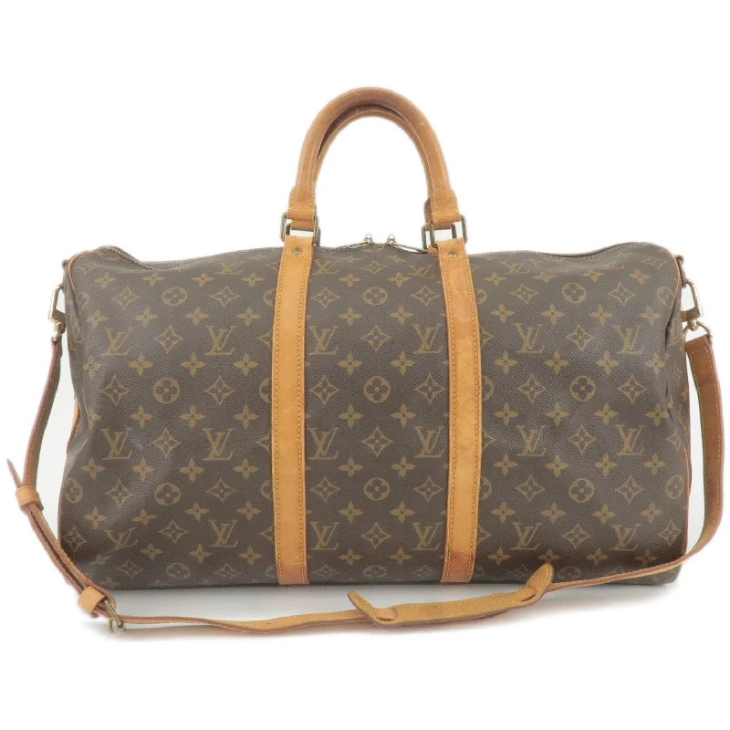 Louis Vuitton crossbody bags with adjustable shoulder straps for comfortLouis Vuitton Monogram Keep All Bandouliere 50 Bag M41416