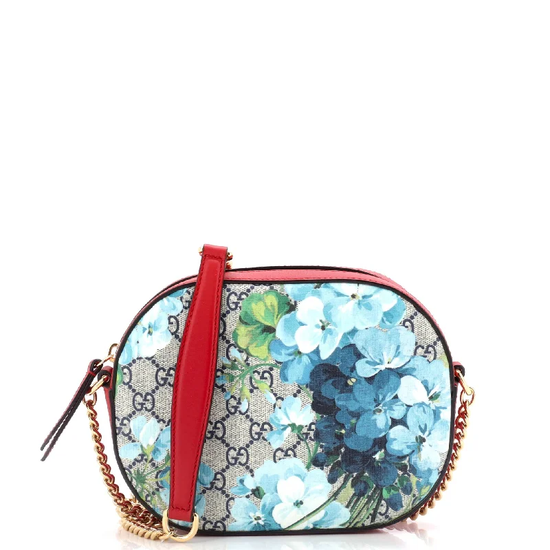 Chain Crossbody Bag Blooms Print GG Coated Canvas Mini