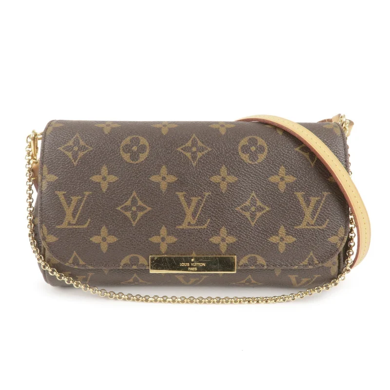 Louis Vuitton backpacks with a padded laptop compartment for travelLouis Vuitton Monogram Favorite PM 2Way Shoulder Bag M40717