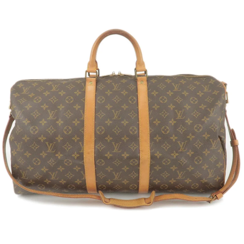 Louis Vuitton backpacks with a multi - pocket organization for functionalityLouis Vuitton Monogram Keep All Bandouliere 55 Bag M41414