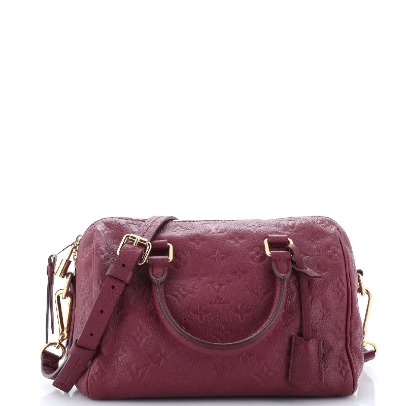 Speedy Bandouliere Bag Monogram Empreinte Leather 25