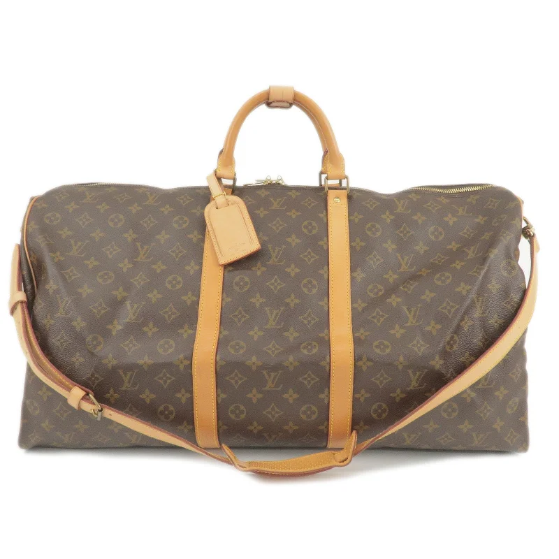 Louis Vuitton bags with a magnetic snap closure for easy accessLouis Vuitton Monogram Keep All Bandouliere 60 Bag M41412