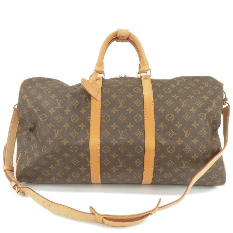 Louis Vuitton backpacks with a sleek, minimalist design for styleLouis Vuitton Monogram Keep All Bandouliere 55 Bag M41414