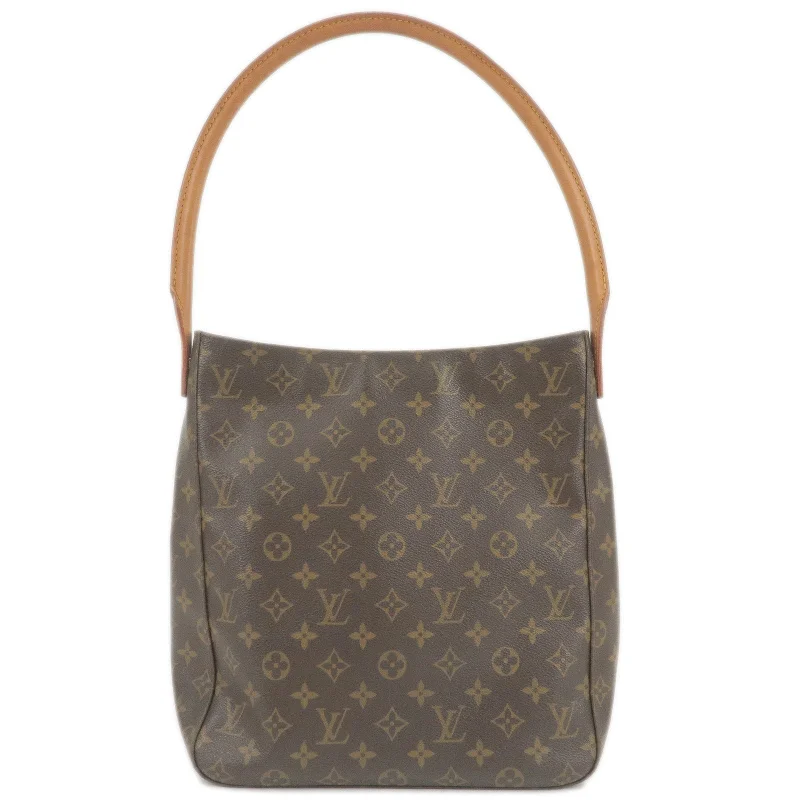 Ladies Louis Vuitton shoulder bags with a magnetic - closure flap for easeLouis Vuitton Monogram Looping GM Shoulder Bag M51145