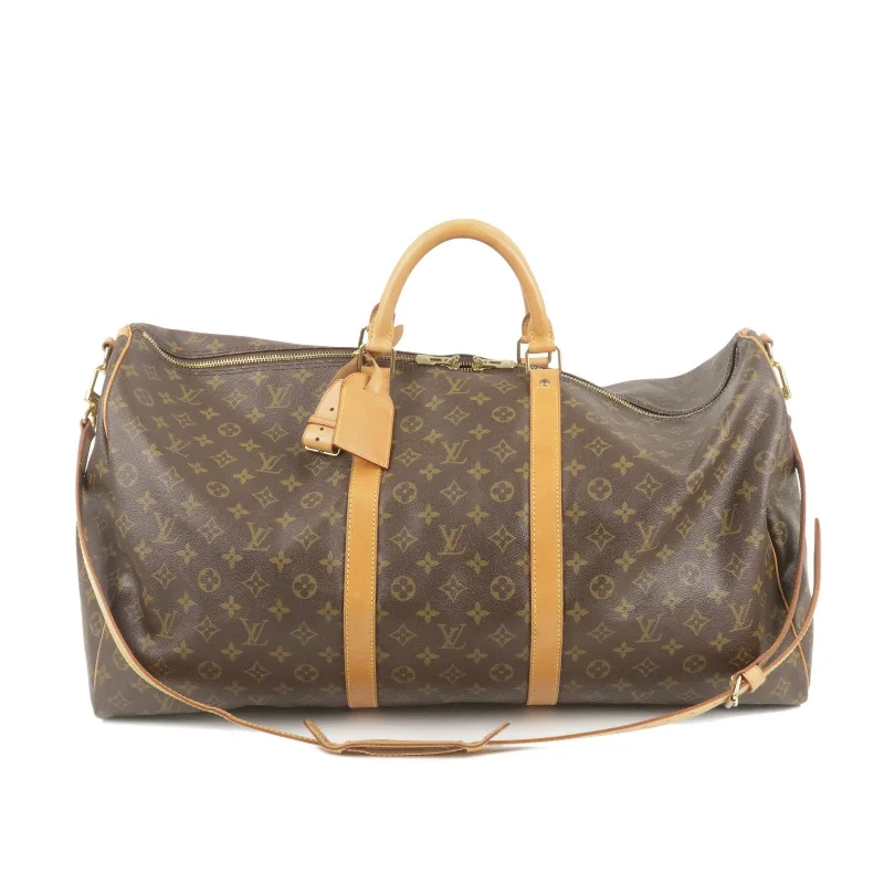 Medium - sized Louis Vuitton tote bags for work and shoppingLouis Vuitton Monogram Keep All Bandouliere 60 Bag M41412