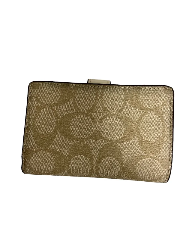 Coach handbags with a perforated leather detail for a breathable and unique designWallet Designer By Coach  Size: Small