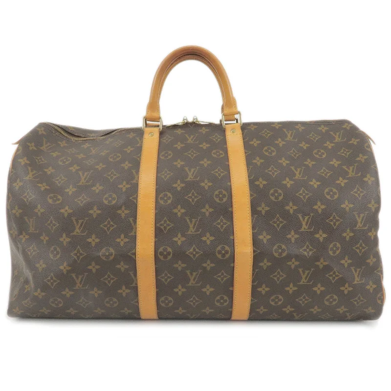 Ladies Louis Vuitton handbags with a detachable coin purse insideLouis Vuitton Monogram Keep All 55 Boston Bag M41424