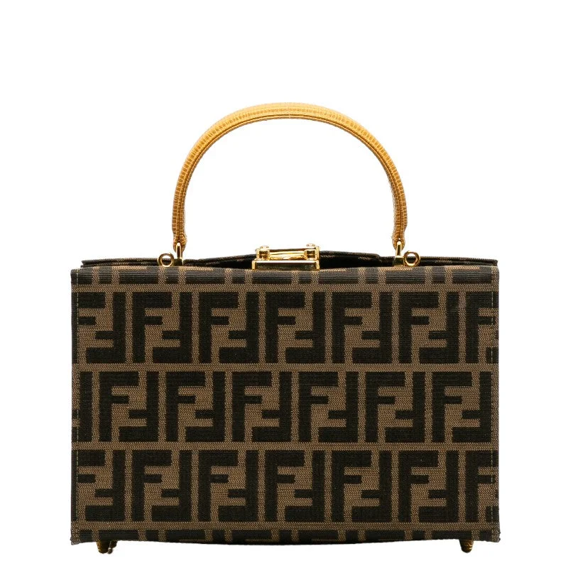 Fendi Sunshine Shopper bags with a contrast - stitched handle for a unique and stylish lookFendi Fendi handbags canvas/leather brown beige ladies and gentlemen