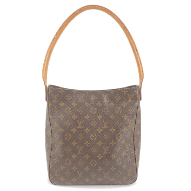 Louis Vuitton backpacks with a padded laptop compartment for travelLouis Vuitton Monogram Looping GM Shoulder Bag M51145