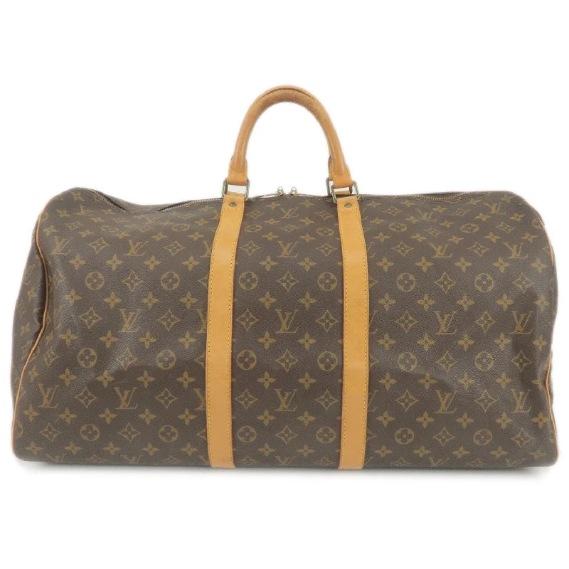 Louis Vuitton Speedy bags in monogram canvas for a classic lookLouis Vuitton Monogram Keep All 55 Boston Bag M41424