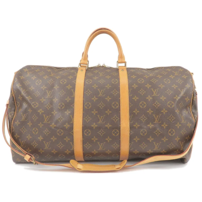 Ladies Louis Vuitton Capucines bags with gold - toned hardwareLouis Vuitton Monogram Keep All Bandouliere 55 Bag M41414