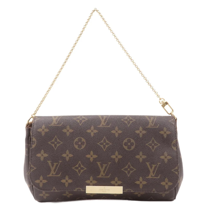 Louis Vuitton bags with a front - flap pocket for quick - access itemsLouis Vuitton Monogram Favorite MM 2Way Shoulder Bag M40718