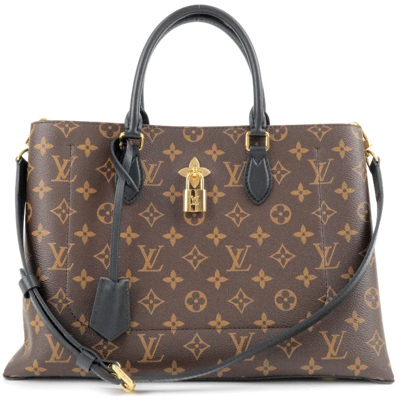 Louis Vuitton Neverfull bags with large capacity for everyday essentialsLouis Vuitton Monogram Flower Tote 2Way Hand Bag Noir M43550