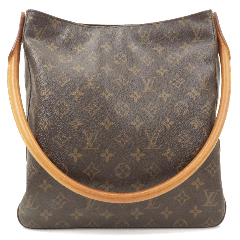 Louis Vuitton tote bags with a double - handle and shoulder - strap optionLouis Vuitton Monogram Looping GM Shoulder Bag M51145