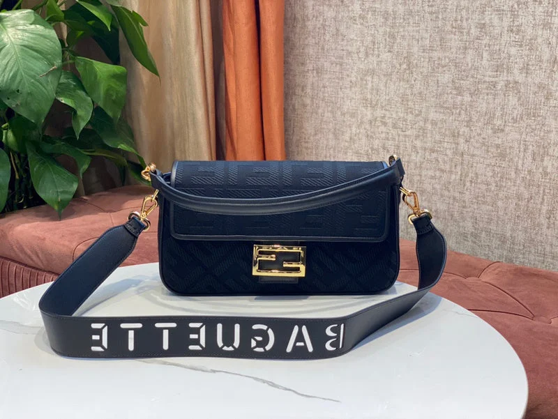 Fendi Baguette bags featuring the iconic FF logo plaque for a branded lookfendi luxury-Totes - FDI Bags - 011