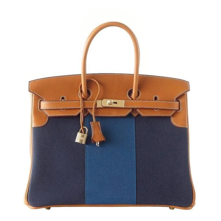 Trendy Hermes Bolide Bags in Metallic FinishesHermes Birkin 35 Bag Blue Flag Toile Barenia Leather Permabrass Limited Edition