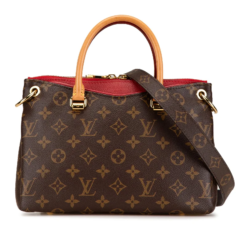 Louis Vuitton crossbody bags with adjustable shoulder straps for comfortBrown Louis Vuitton Monogram Pallas BB Satchel