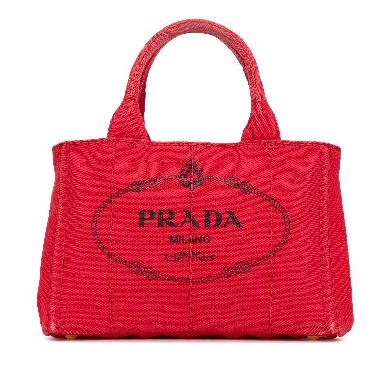 Exquisite Hermes Picotin Bags for Everyday EleganceRed Prada Small Canapa Logo Satchel