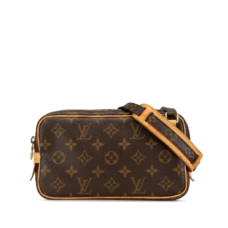 Louis Vuitton backpacks with a padded laptop compartment for travelBrown Louis Vuitton Monogram Pochette Marly Bandouliere Crossbody Bag