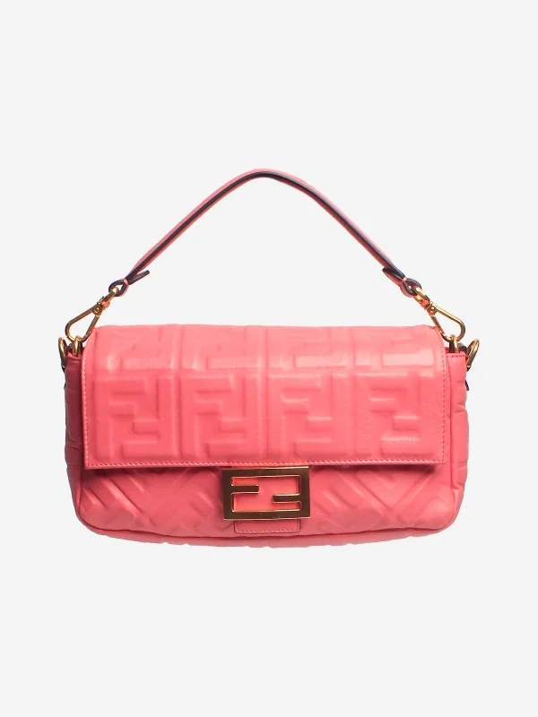 Soft - Handled Hermes So Kelly Bags for a Feminine TouchPink Baguette bag - size