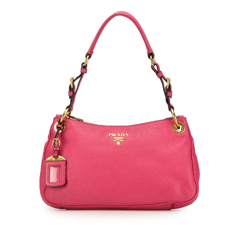 Hermes Bags with Adjustable and Padded Shoulder StrapsPink Prada Vitello Daino Shoulder Bag