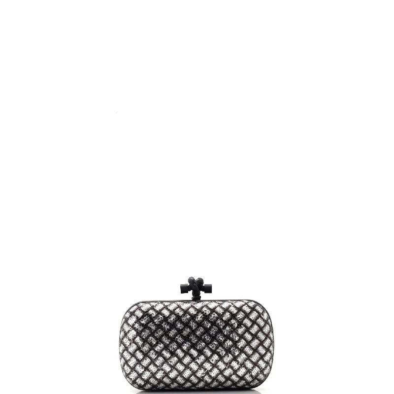 Box Knot Clutch Sequins Small