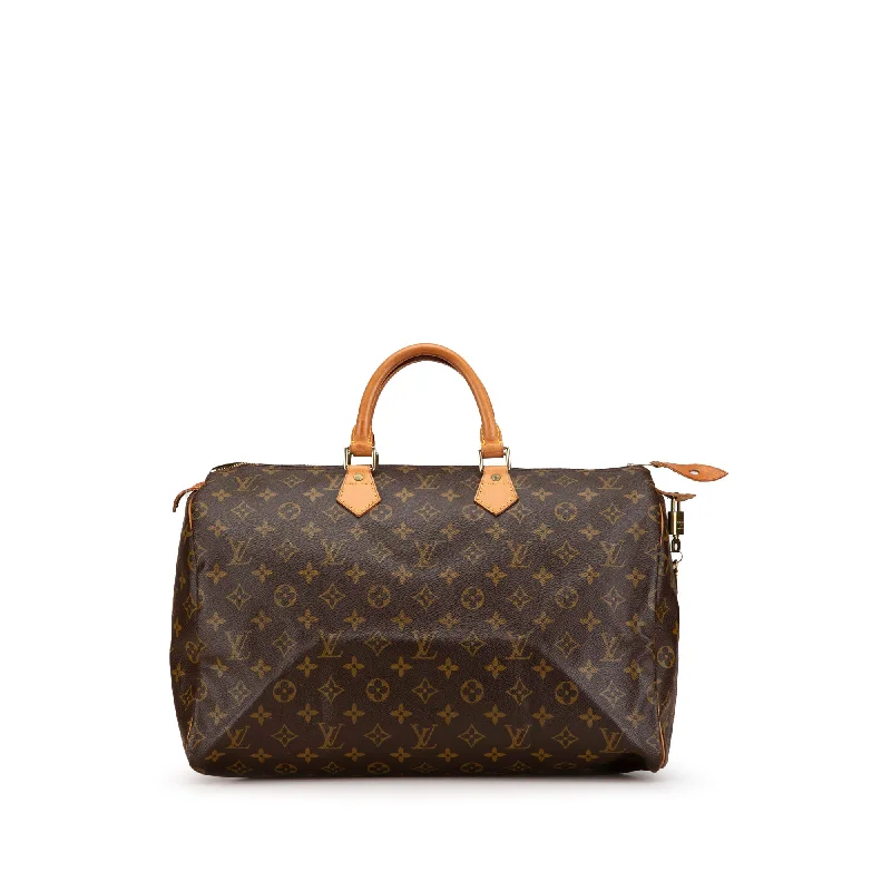 Louis Vuitton Alma bags with a detachable shoulder strap for versatilityBrown Louis Vuitton Monogram Speedy 40 Boston Bag