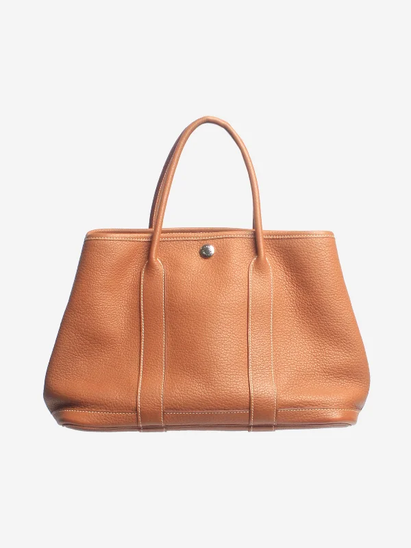 Soft - Handled Hermes So Kelly Bags for a Feminine TouchTan 2009 Garden Party 30 bag