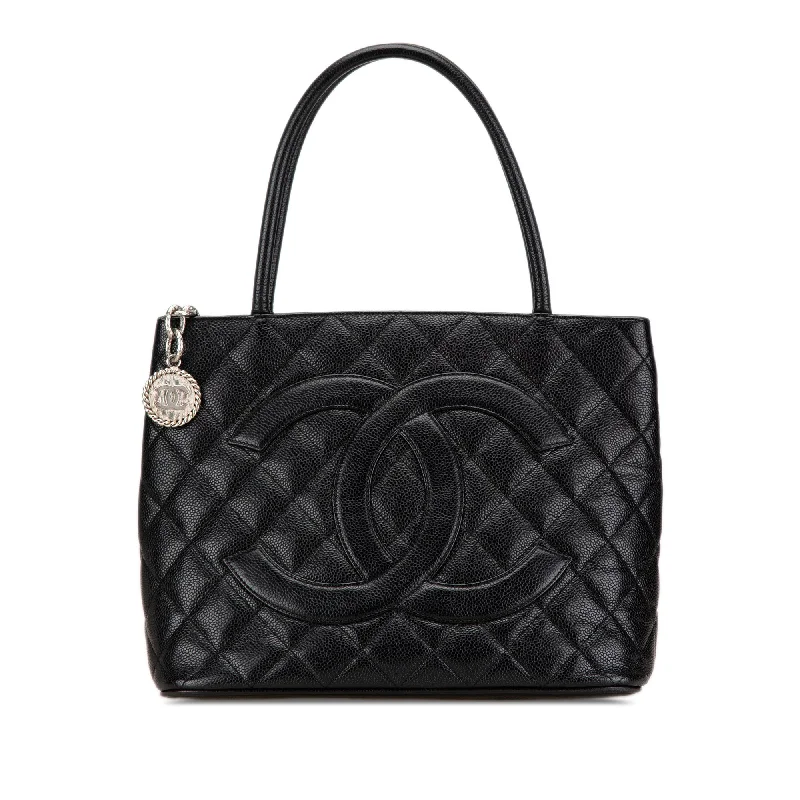 High - End Hermes Jypsiere Bags for the Fashion - ForwardBlack Chanel Caviar Medallion Tote