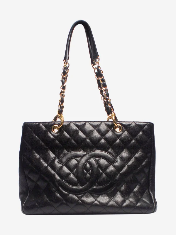 Pattern - Mixing Hermes Bags for a Trendy and Edgy LookBlack 2006-2008 caviar leather GST Tote bag