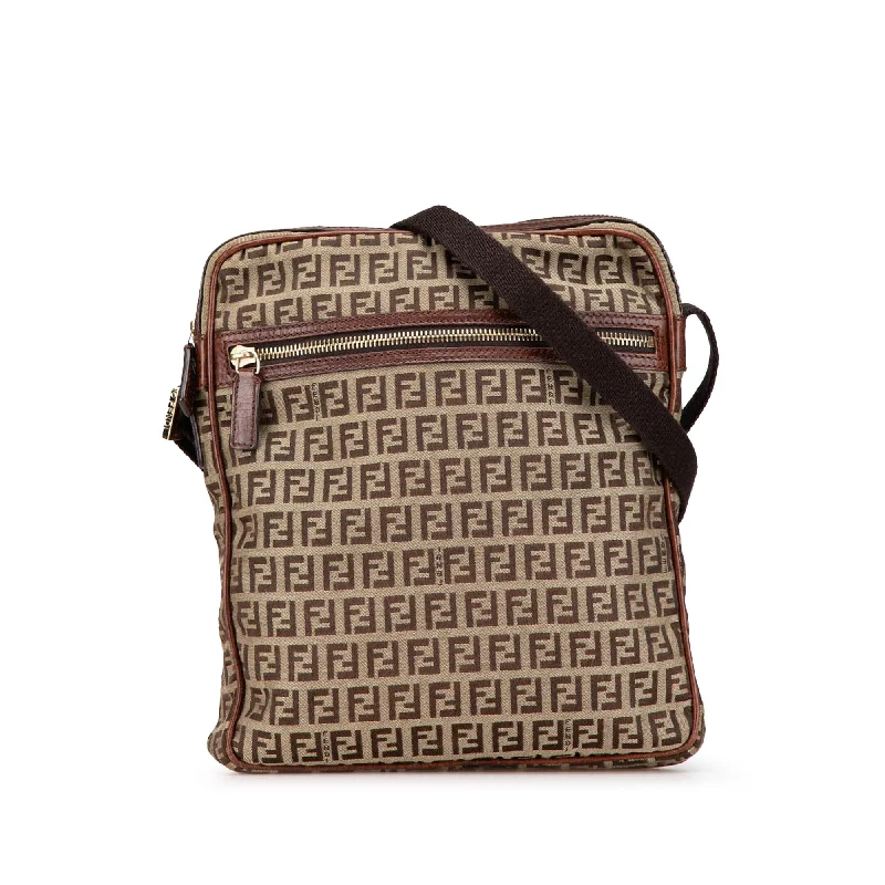 Ergonomic Hermes Etain Bags for Comfortable CarryingBrown Fendi Zucchino Canvas Crossbody