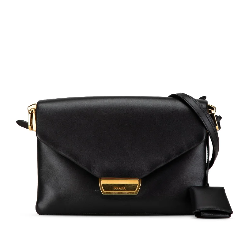 Compact Hermes Herbag Zip for Effortless CarryingBlack Prada Calfskin Ingrid Shoulder Bag