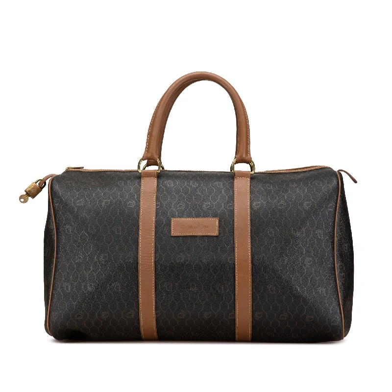 High - Capacity Hermes Duffle - Style Bags for Extended TripsBlack Dior Honeycomb Travel Bag