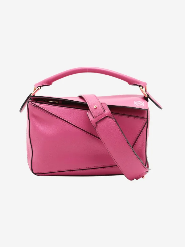 Ergonomic Hermes Etain Bags for Comfortable CarryingFuchsia small Puzzle bag