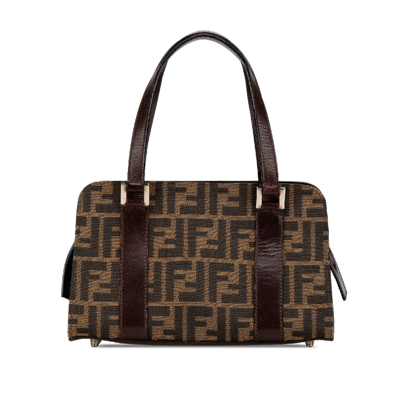 Pattern - Mixing Hermes Bags for a Trendy and Edgy LookBrown Fendi Zucca Canvas Handbag