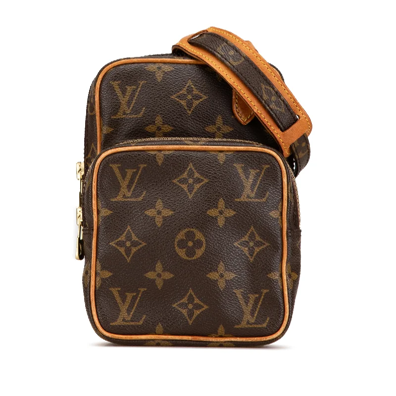 Louis Vuitton handbags with a beaded trim for a touch of glamourBrown Louis Vuitton Monogram Mini Amazone Crossbody Bag