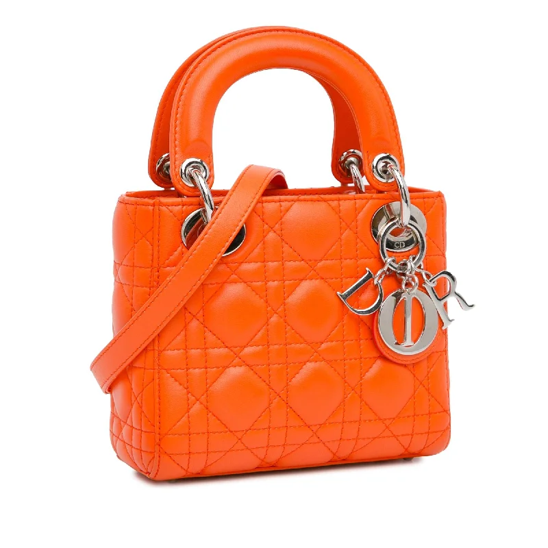 Fashion - forward Christian Dior tote bags for the modern womanDior Mini Lambskin Cannage Lady Dior (l3XSvR)